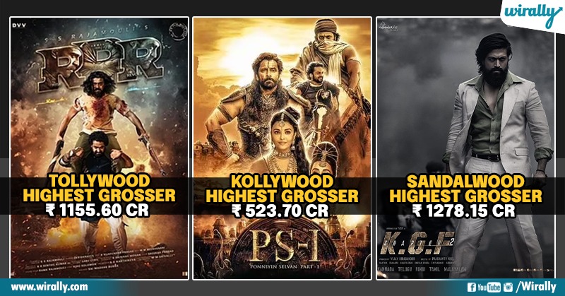 Bollywood To Mollywood Top 10 Highest Grossing 2022 Movies In India 